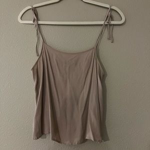 Forever21, Small, Tie Strap, Neutral Tank Top